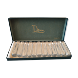 12 porte couteaux cristal de Daum
