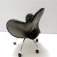 Black Leather Incisa Office Chair by Vico Magistretti for De Padova, 1992