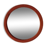 Wall Mirror with the Orange Fabric, 1950s