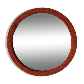 Wall Mirror with the Orange Fabric, 1950s