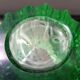 Ancien vase p d’avesn verre vert uranium made in france vintage