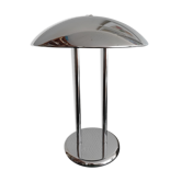Ikea Chrome mushroom lamp designed by Robert Sonneman