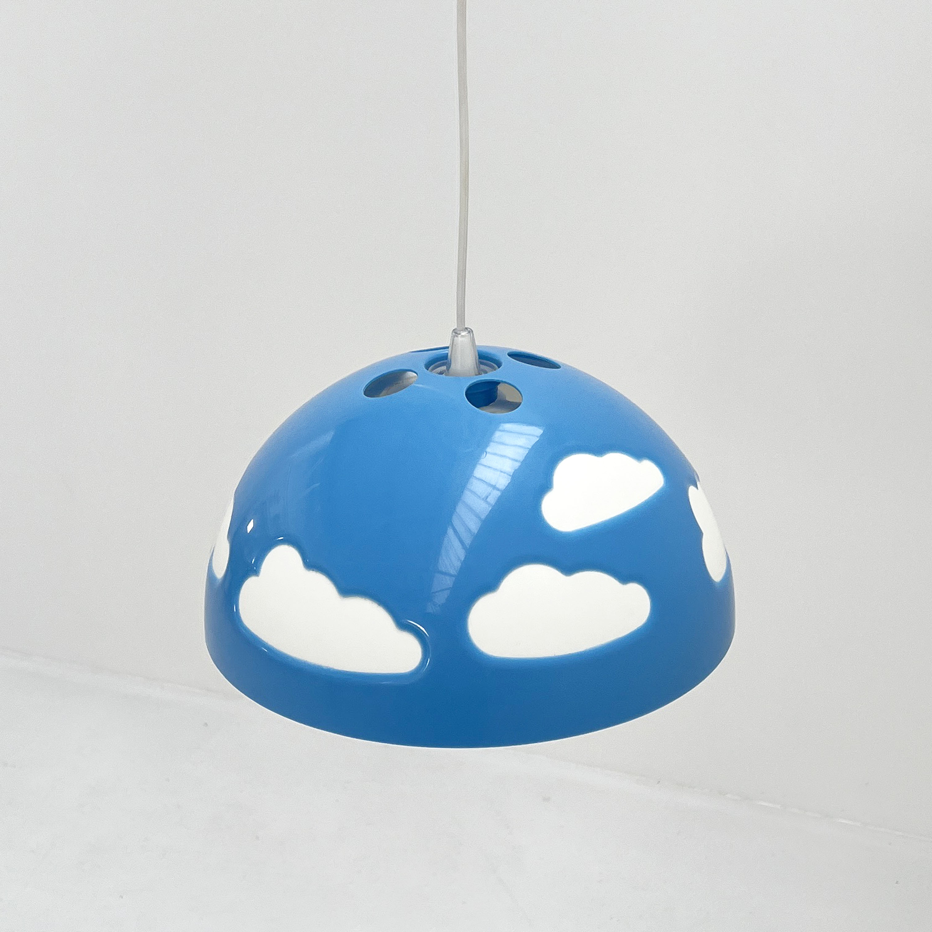 Cloud blue pendant lamp by Henrik Preutz for Ikea, 1990