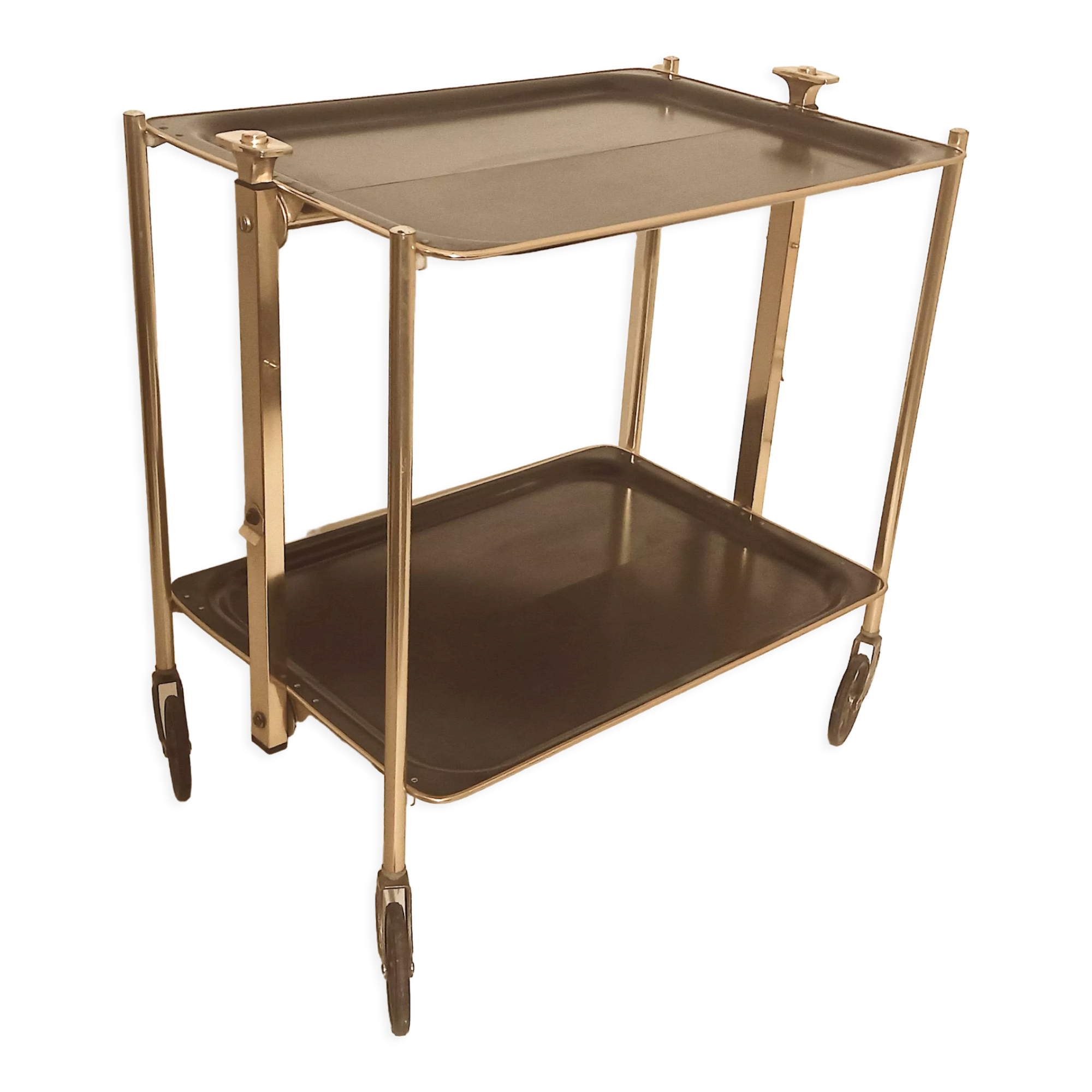 Foldable black foldable rolling service 50s