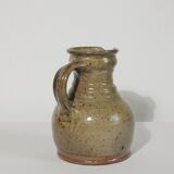 Vintage artisan pyrite stoneware pitcher jug
