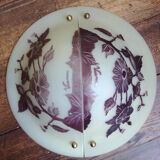 Two Vianne glassware wall light