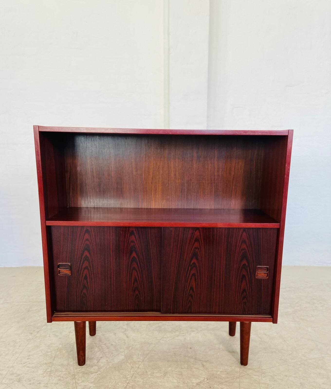 Bibliothèque rétro vintage danoise en palissandre des années 1960