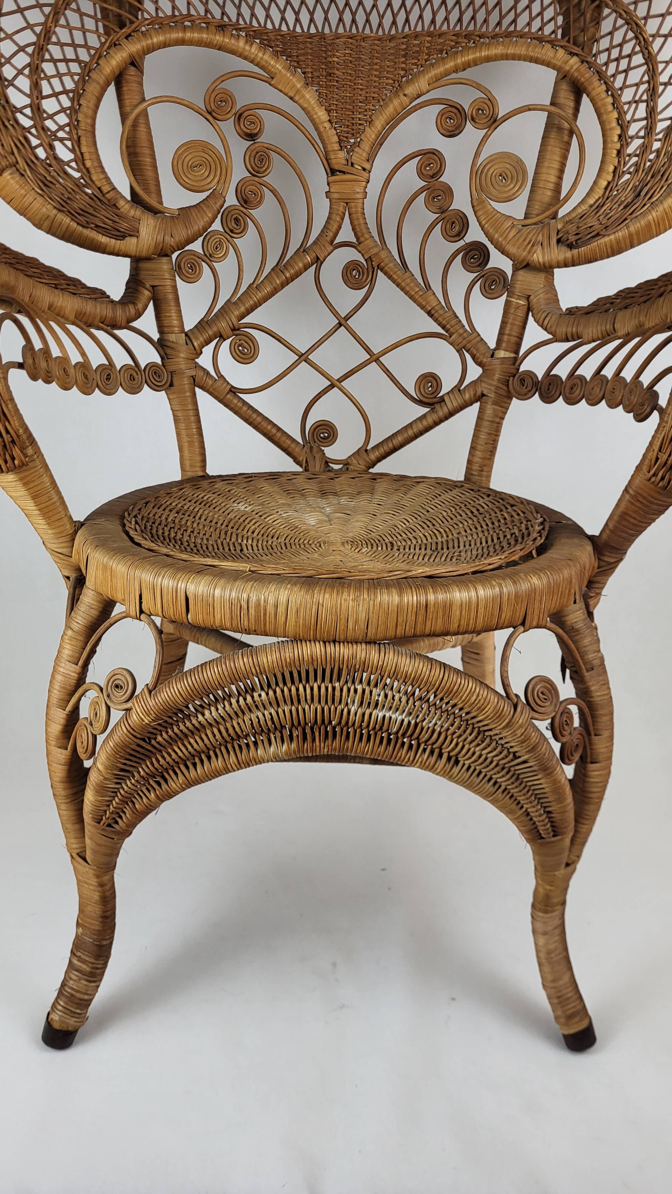 Emmanuelle Peacock Armchair 1960s