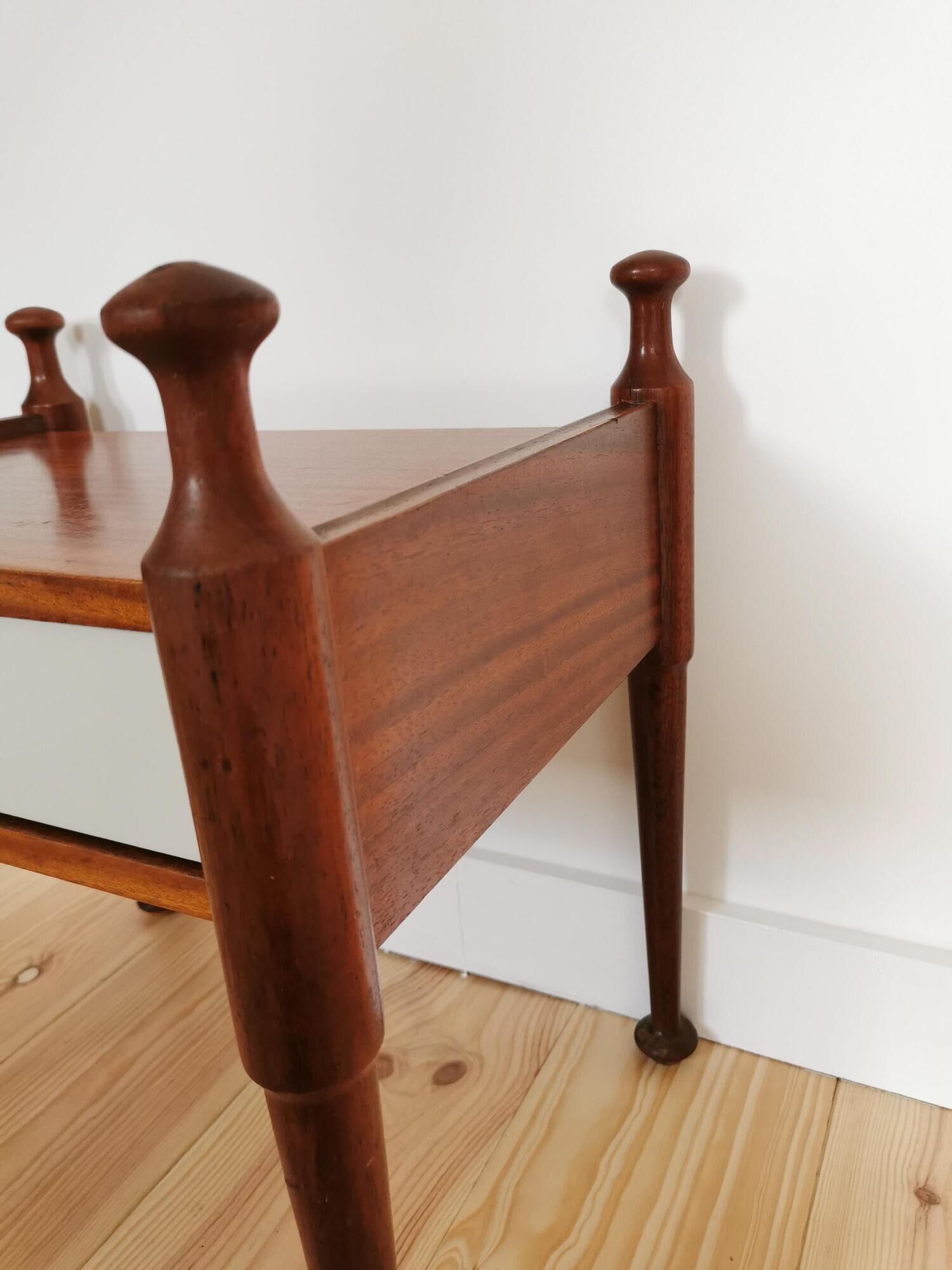 Vintage teak bedside published by Gautier France