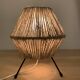 Tripod lamp rope and metal 50's