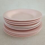 Set of 9 iron earth plates