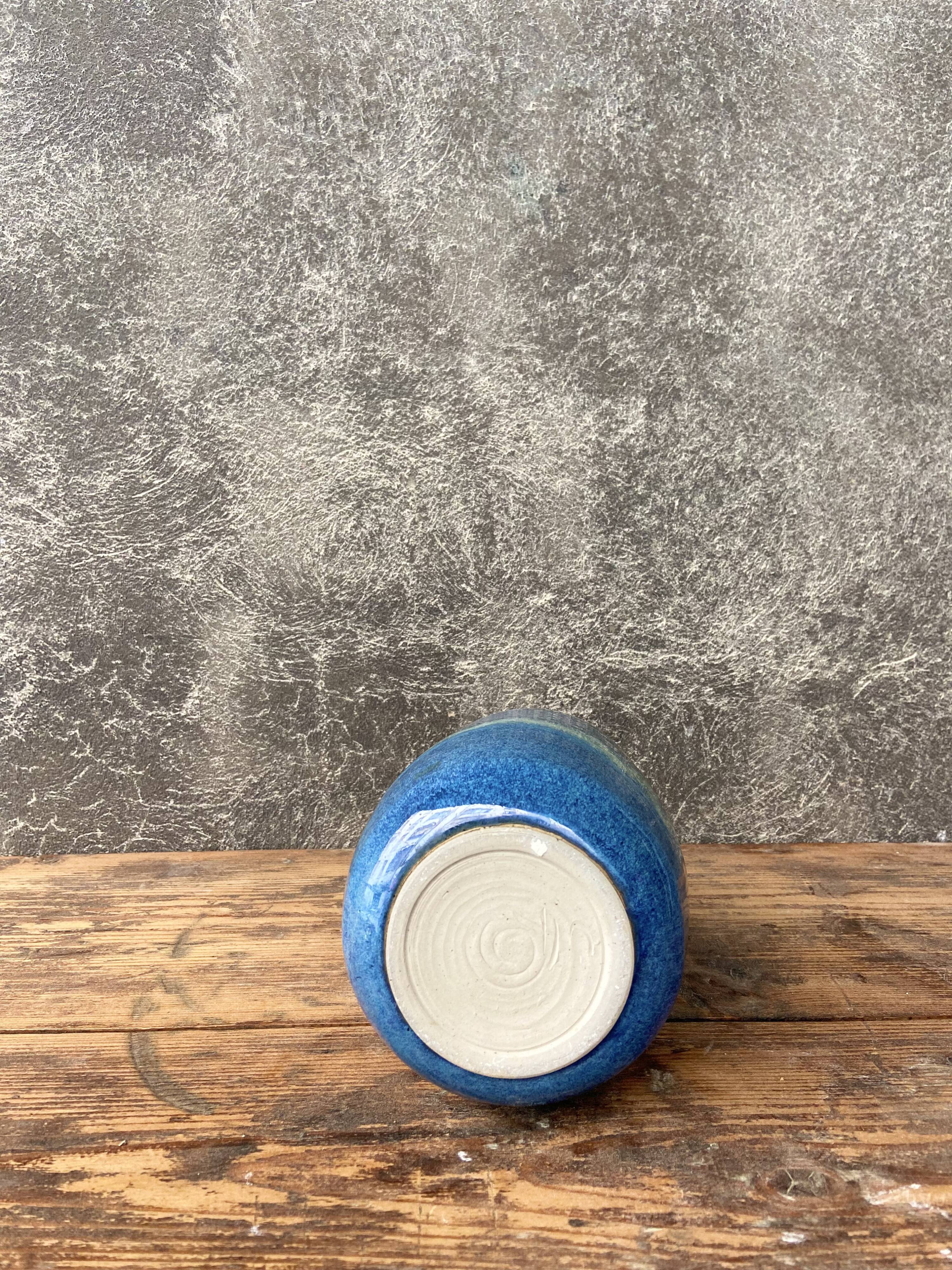Vintage ceramic vase Vallauris 60s