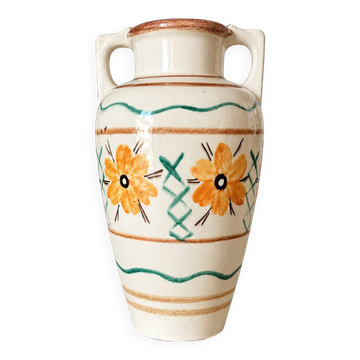 Vase amphore Kupittaan Savi peint à la main, Finlande, années 1940–50