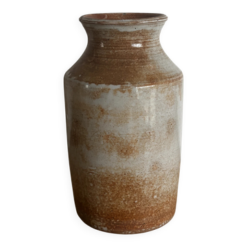 Glazed stoneware vase