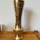 Vase en laiton doré gravé Indien