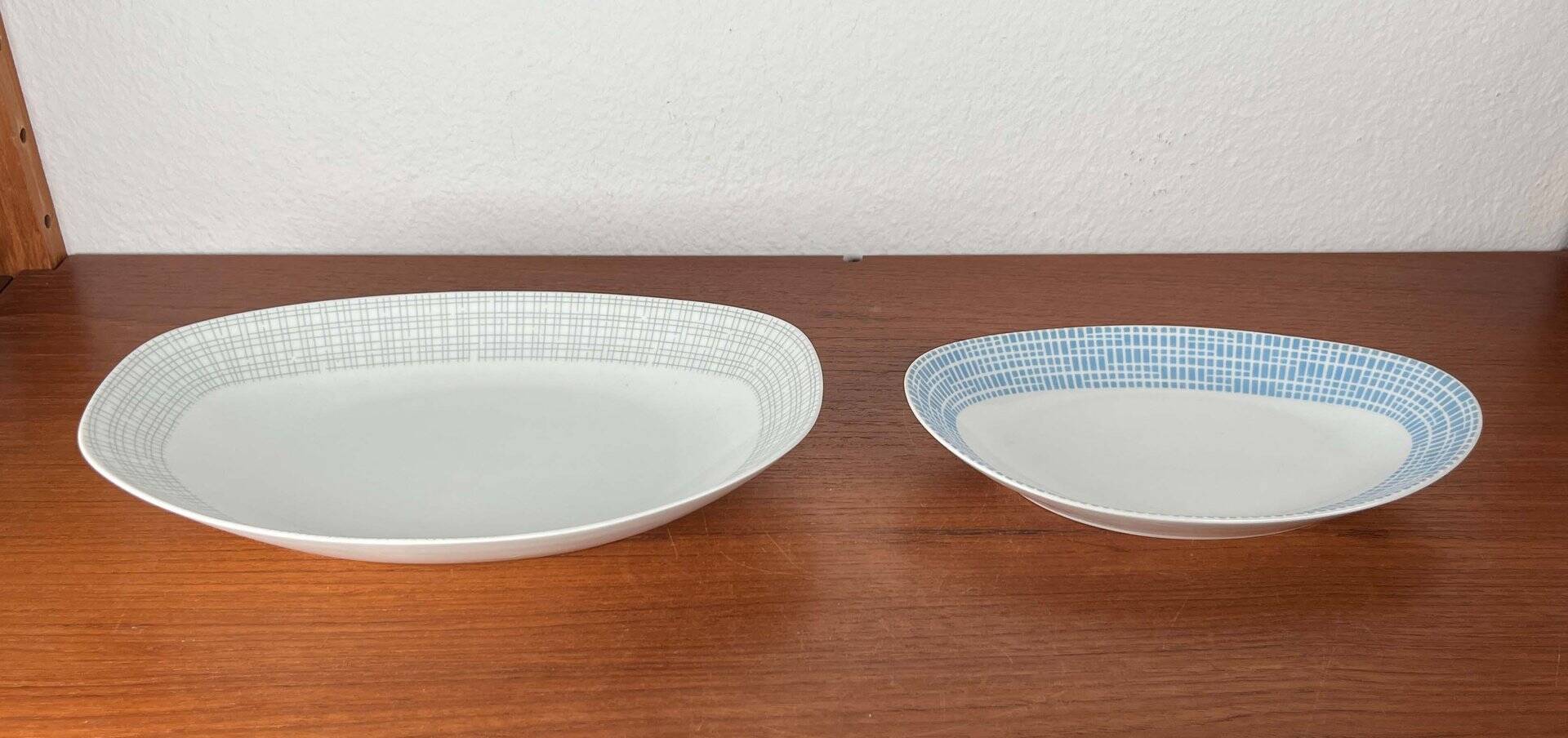Mid-Century Modern German ceramic plates by Heinrich Löffelhardt for Arzberg, 1960s, set of 2.