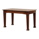 Oak Art Deco dining table with carved frieze, France 1920s