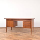 Mid-Century Danish Teak Desk by Gunnar Nielsen for Tibergaard, 1960s.