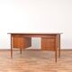 Mid-Century Danish Teak Desk by Gunnar Nielsen for Tibergaard, 1960s.