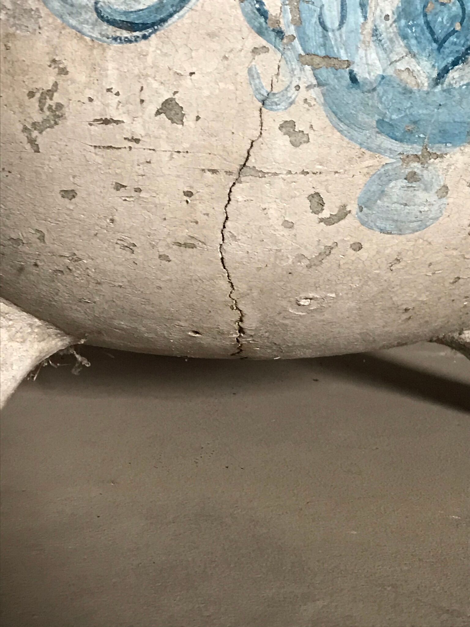 Pair of fiber cement cauldrons from the 60s and 70s
