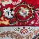 Vintage Turkish silk carpet handmade 74x146 cm