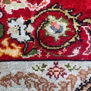 Tapis vintage turc en soie fait main 74x146 cm