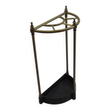 Support pour parapluie laiton et fonte demi lune