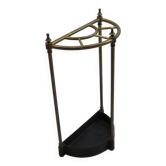 Brass and cast iron demi lume umbrella and stick stand
