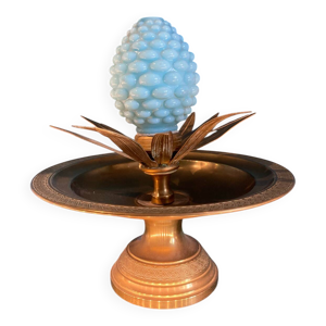 coupe décorative, feuilles - bleue