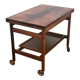 Extendable Danish design trolley by Kurt Østervig for Jason Møbler in rosewood