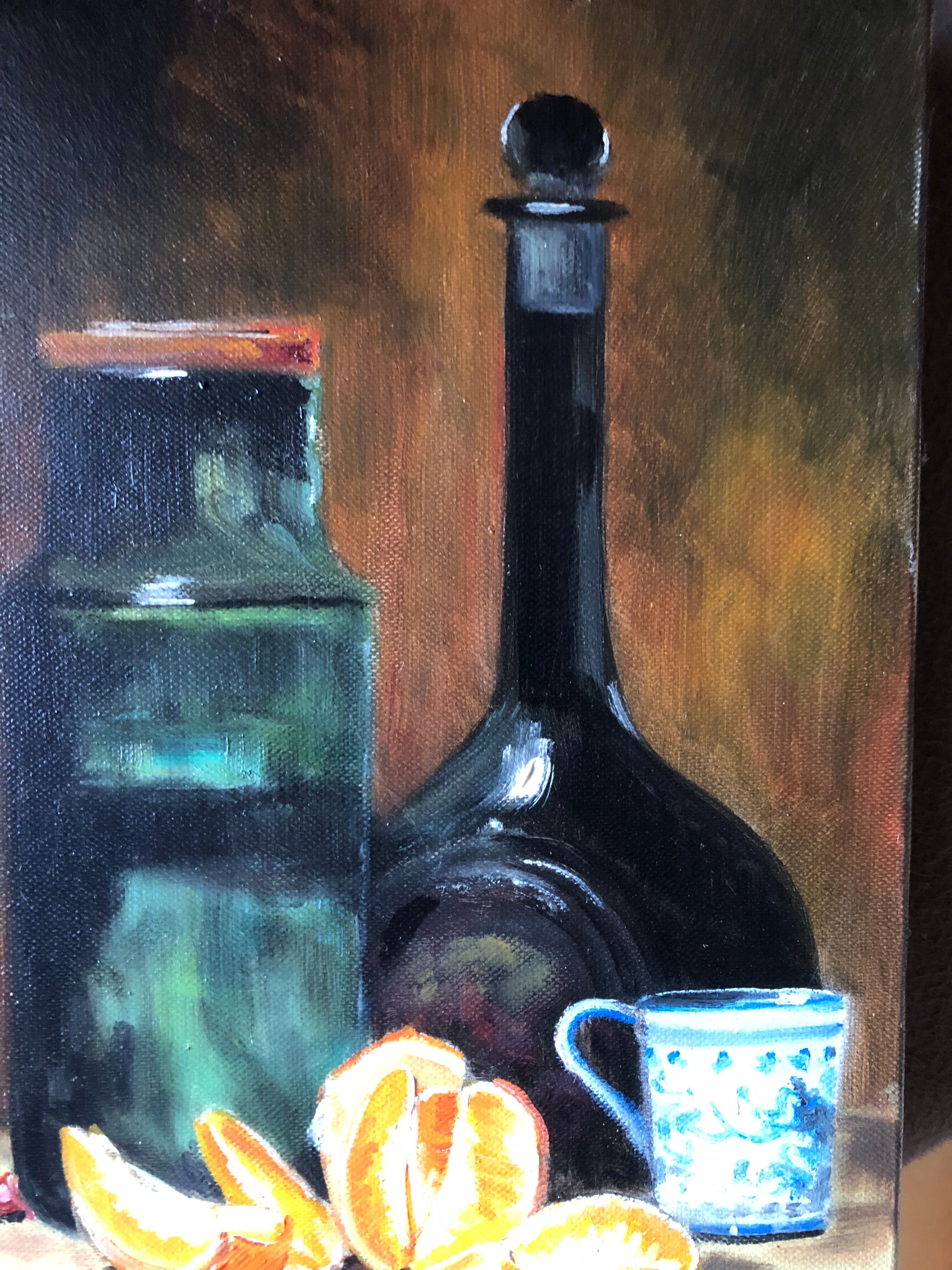 Still life with orange