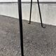 Set of 4 Lübke chairs in black leather, premium version – Germany, 1960