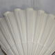 Paire d'appliques d'angle en stuc coquille saint -jacques vintage annees 1960 -1970 parfait etat