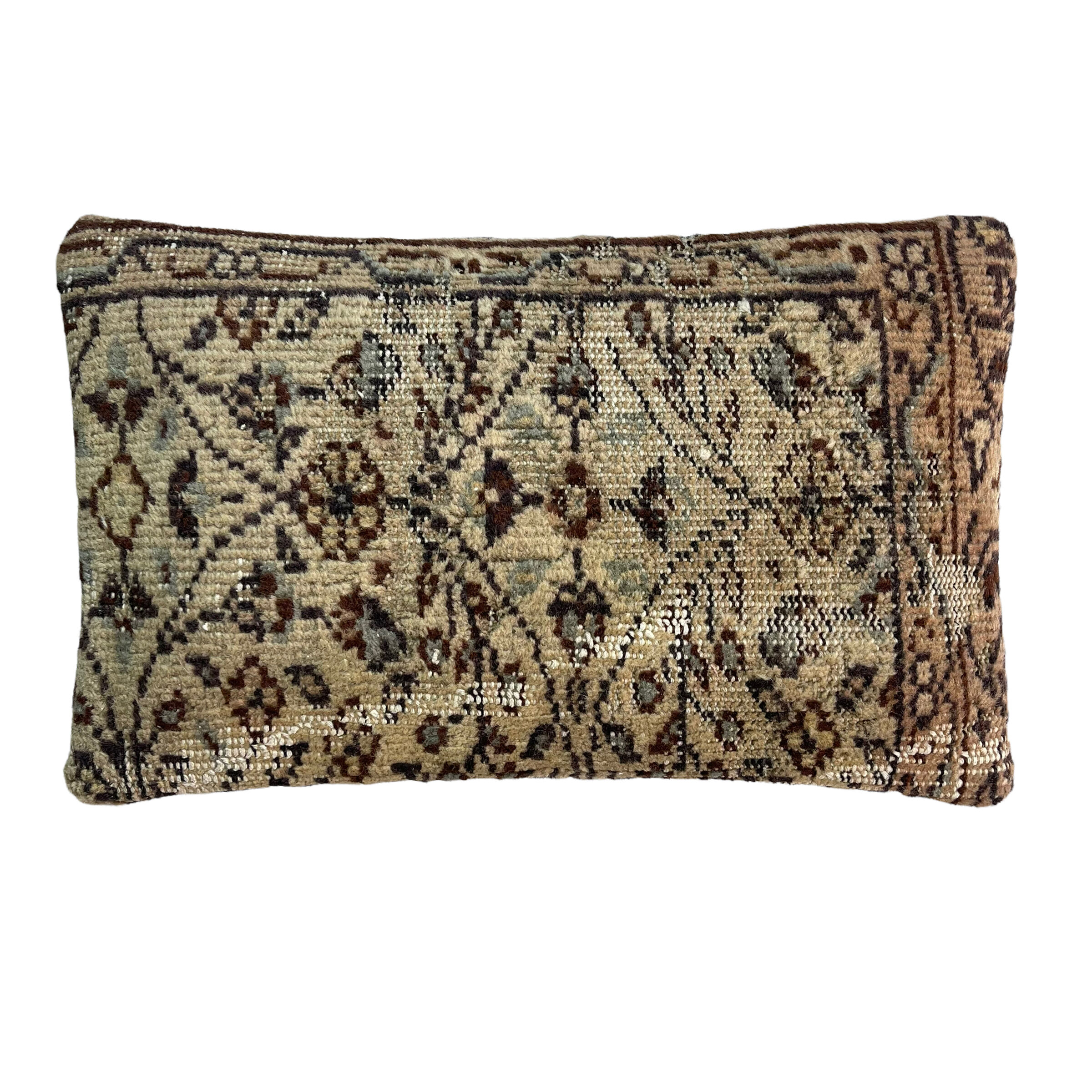 Vintage turkish rug cushion cover