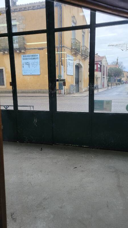 Antique wooden mirror