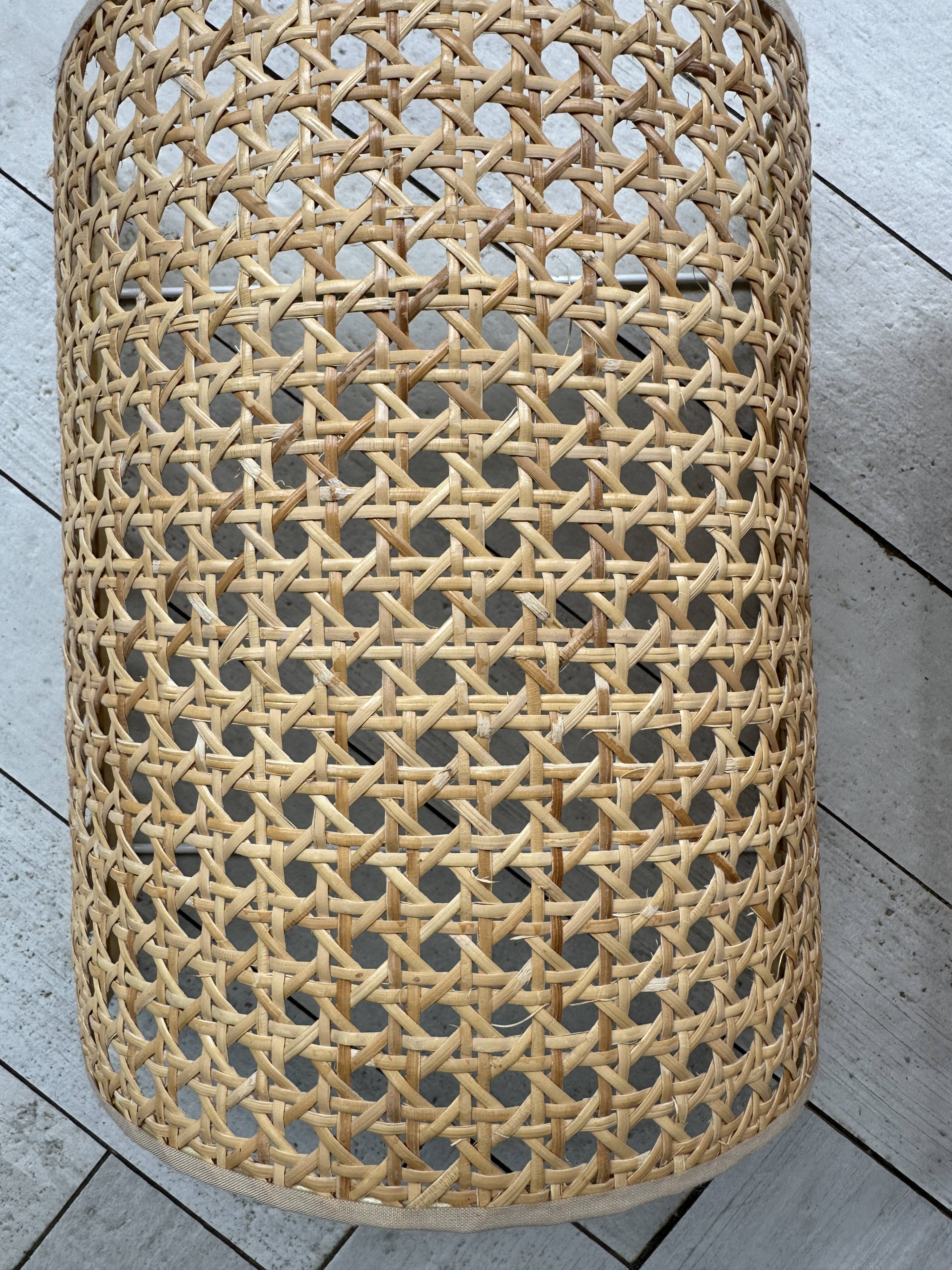 Pair of cannage wall lights