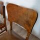 Set of 4 wood and vinyl bistro chairs 1930