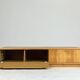 Meuble TV HiFi phono vintage bas chêne WK milieu du siècle années 60