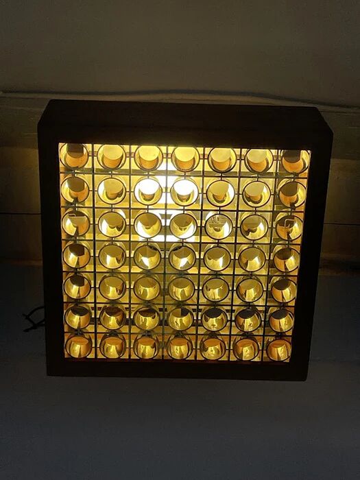 Alda pine ceiling light, Swedish 1970s
