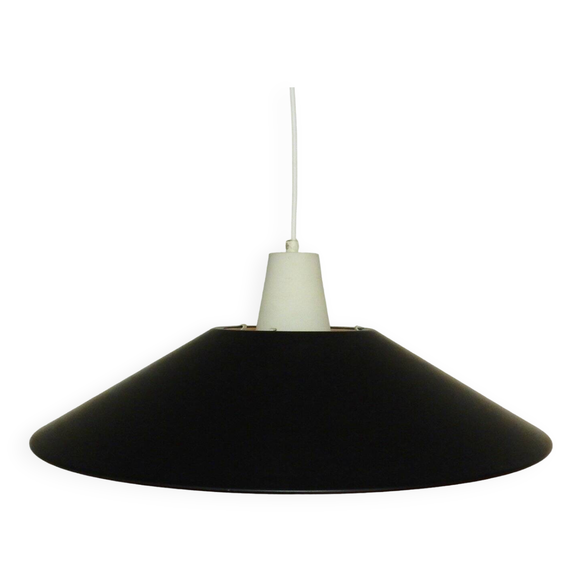 Rare black Combi Lamperne series pendant lamp by Per Iversen for Louis Poulsen