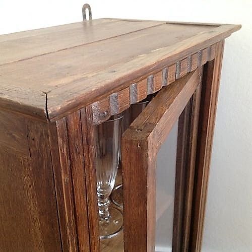 Wooden wall showcase