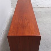 Danish teak sideboard with tambour doors, 1960s