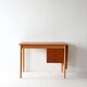 Vintage Scandinavian teak two-tone desk
