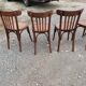 5 Chaises bistrot Thonet bois