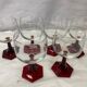Ensemble de 6 verres à pied vintage