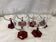Set of 6 vintage walking glasses