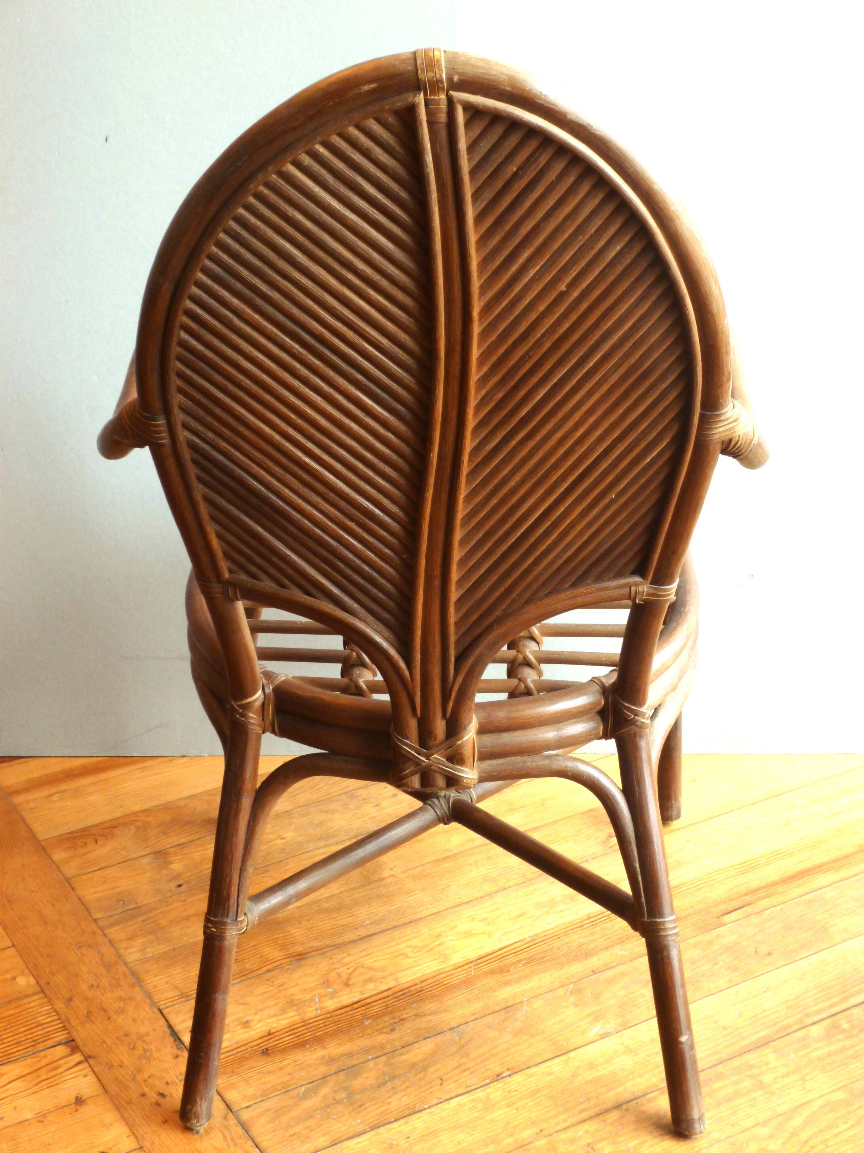 Pair of armchairs attributed to Vivai del Sud, Italy 70s/80s