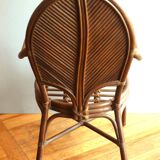 Pair of armchairs attributed to Vivai del Sud, Italy 70s/80s