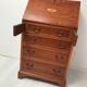 Donkey back secretary in English marquetry 1900s