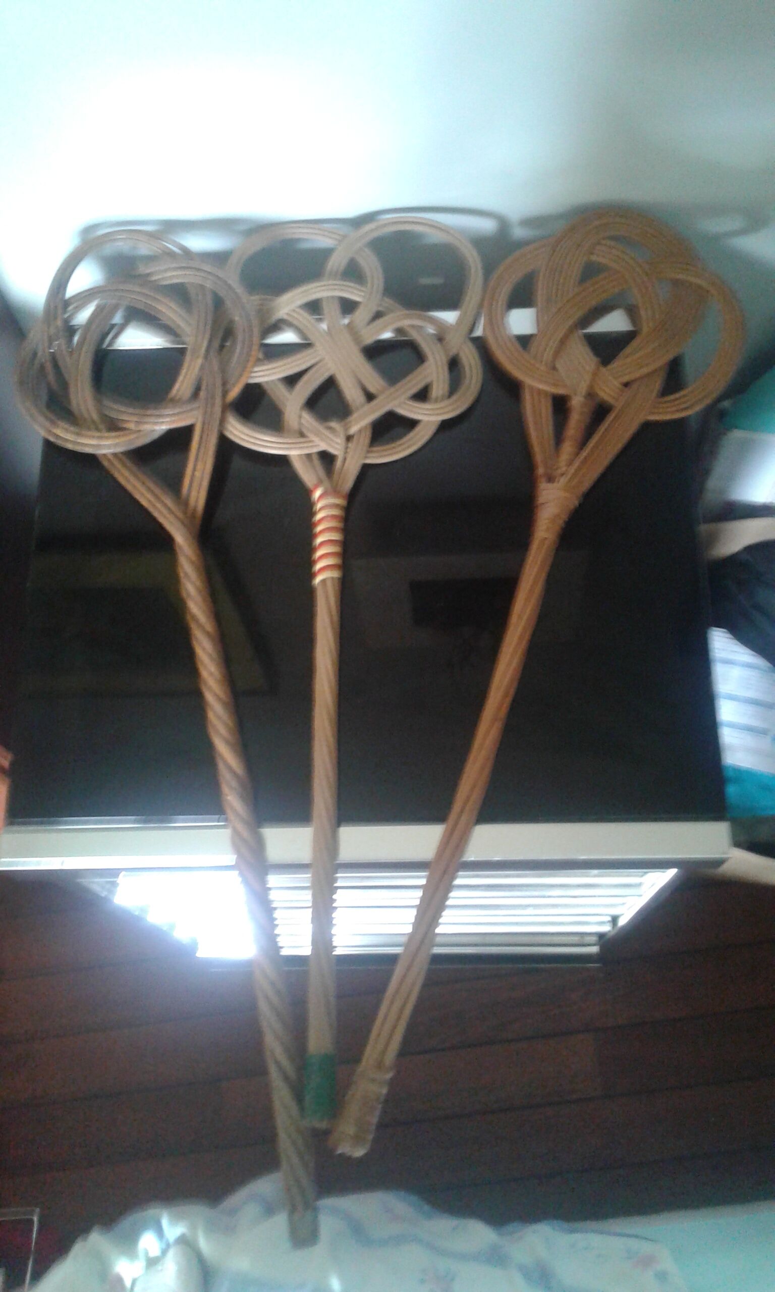 Set of tapes wicker carpet